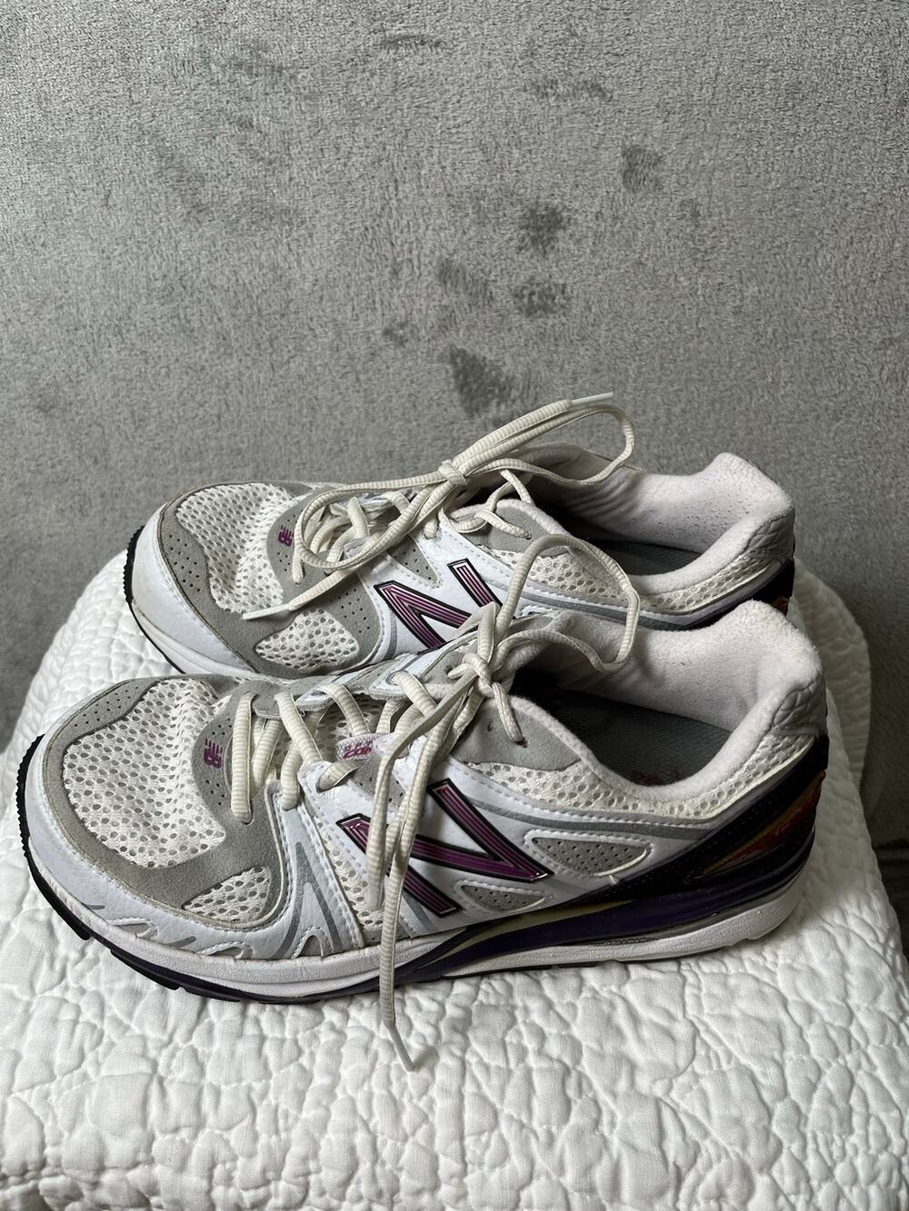 New Balance 1540 Made in USA Women's Running Walking Shoes White Silver Purple